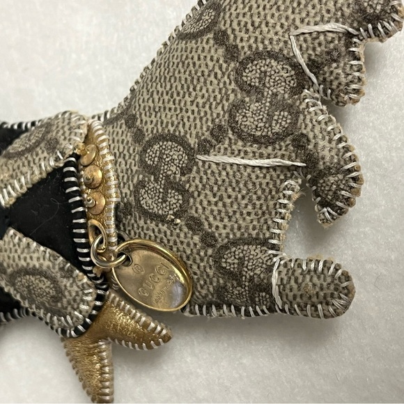 GUCCI FRENCH BULLDOG KEYCHAIN Leroy Guccioli Dog Frenchie Monogram Charm - Picture 8 of 15